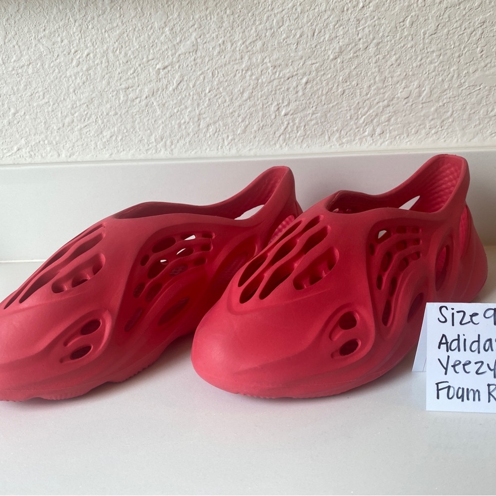Adidas Yeezy Foam Runner Vermillion Red Sz 9